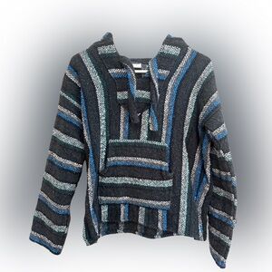Striped Unisex Pullover - Black, Blue, Gray, Green